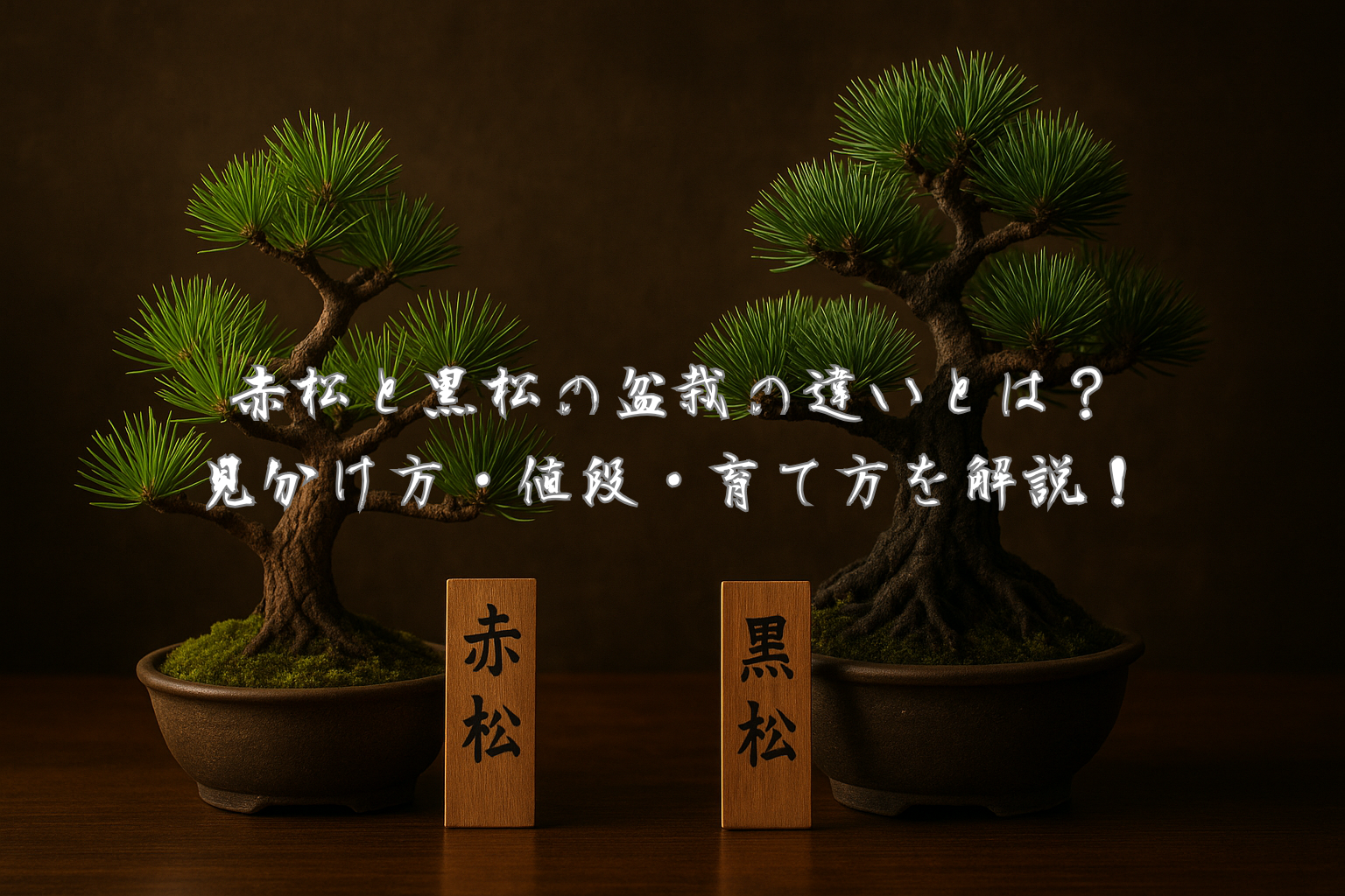 赤松と黒松の盆栽の違いとは？見分け方・値段・育て方まで解説！ | 盆栽大学