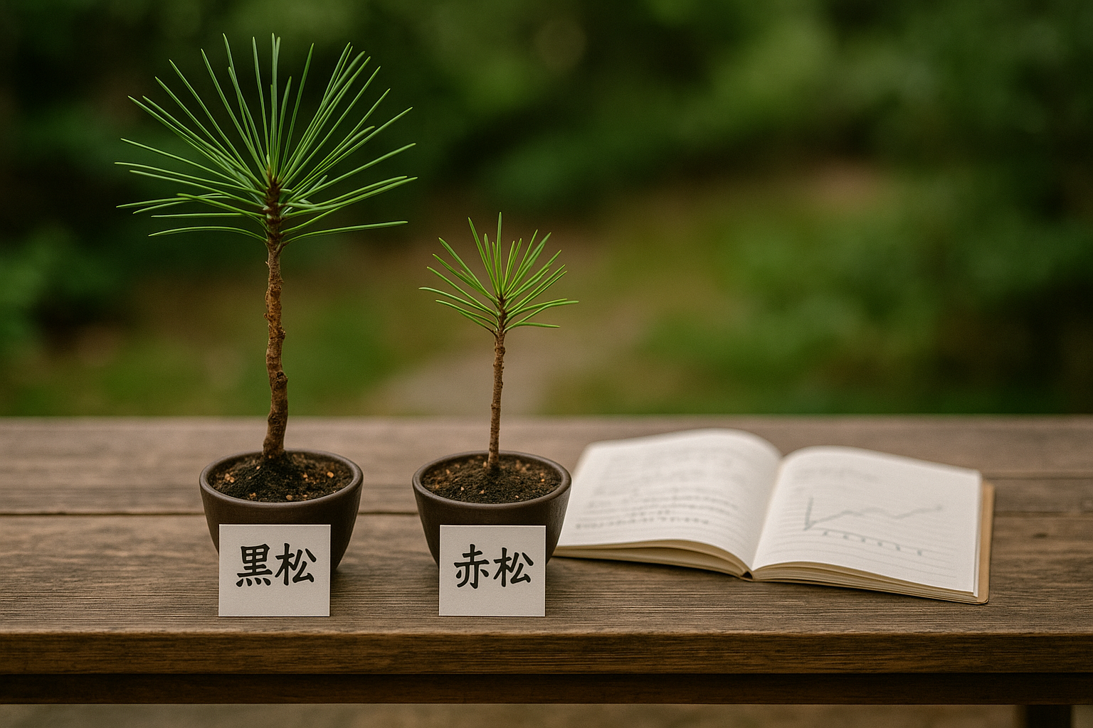赤松と黒松の盆栽の違いとは？見分け方・値段・育て方まで解説！ | 盆栽大学